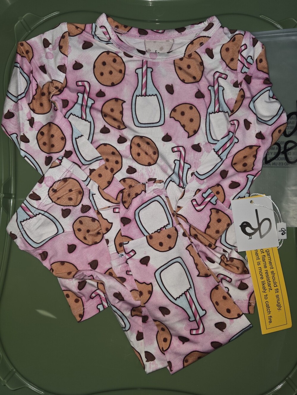 Birdie Bean Cookies And Milk Bamboo Pj Set